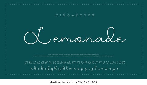 assinatura Fonte Caligrafia Tipo de Logotipo Script Pincel Tipo de Fonte Letras de fonte manuscritas 
