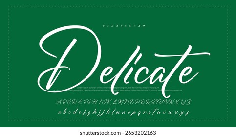 signature Font Calligraphy Logotype Script Brush Font Type Font lettering handwritten