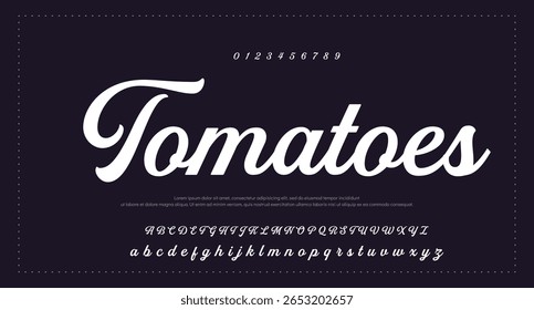 firma Caligrafía de fuentes Logotipo Script Pincel Tipo de fuente Letras de fuentes escritas a mano