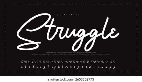 signature Font Calligraphy Logotype Script Brush Font Type Font lettering handwritten 
