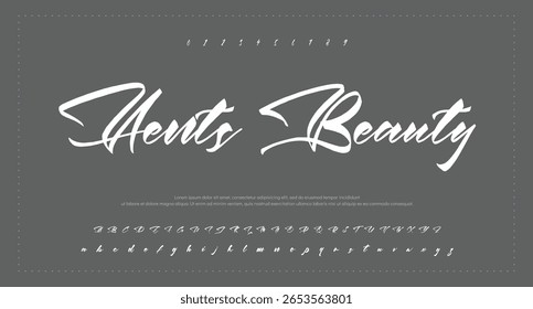 
firma Caligrafía de fuentes Logotipo Script Pincel Tipo de fuente Letras de fuentes escritas a mano 