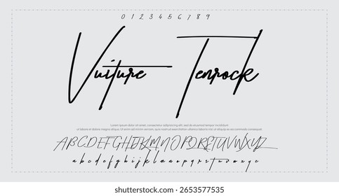 Signatur Schriftart Kalligrafie Logotyp Skript Pinsel Schriftart Schriftart Schriftart handschriftlich