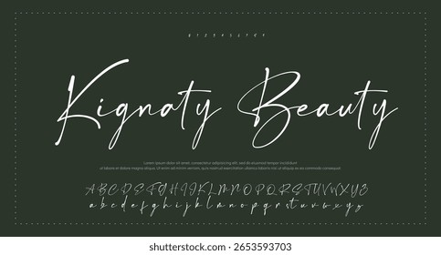 Signature Font Calligraphy Logotype Script Font Type Font lettering handwritten