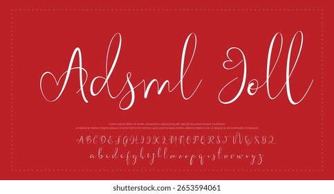 signature Font Calligraphy Logotype Script Brush Font Type Font lettering handwritten