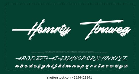 
firma Caligrafía de fuentes Logotipo Script Pincel Tipo de fuente Letras de fuentes escritas a mano