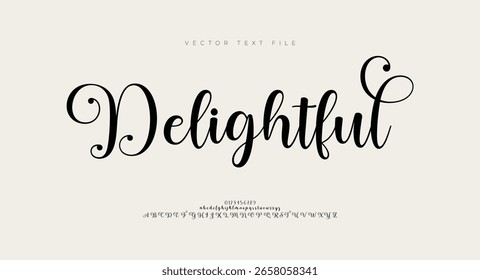 Fonte da Assinatura Caligrafia Logotipo Script Tipo de Fonte Letras de fonte manuscritas