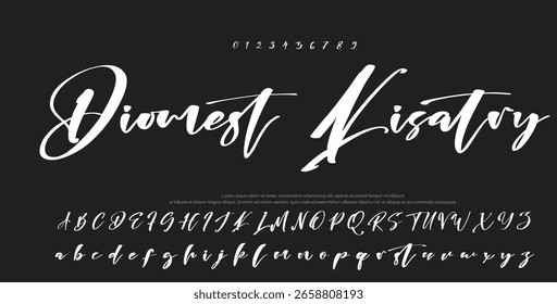 Signature Font Calligraphy Logotype Script Font Type Font lettering handwritten
