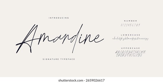signature Font Calligraphy Logotype Script Brush Font Type Font lettering handwritten 
