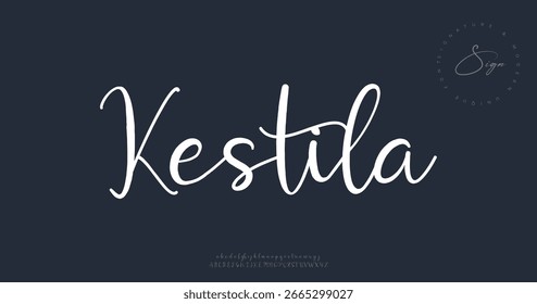 firma Caligrafía de fuentes Logotipo Script Pincel Tipo de fuente Letras de fuentes escritas a mano