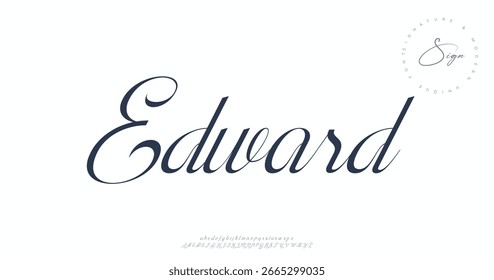 signature Font Calligraphy Logotype Script Brush Font Type Font lettering handwritten
