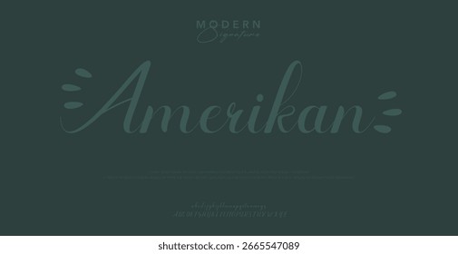 signature Font Calligraphy Logotype Script Brush Font Type Font lettering handwritten