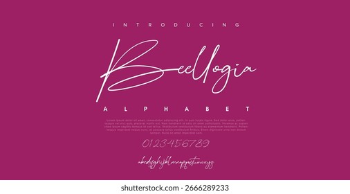 signature Font Calligraphy Logotype Script Brush Font Type Font lettering handwritten