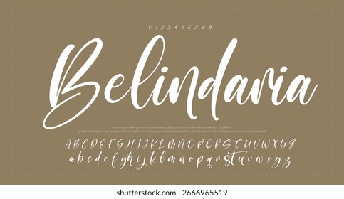 
firma Caligrafía de fuentes Logotipo Script Pincel Tipo de fuente Letras de fuentes escritas a mano 