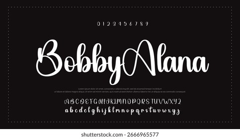 
signature Font Calligraphy Logotype Script Brush Font Type Font lettering handwritten 
