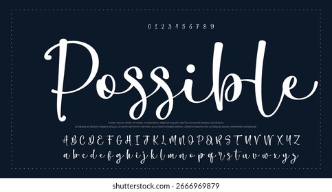
Signature Font Calligraphy Logotype Script Tipo de fuente Letras de fuentes escritas a mano