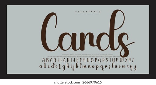 Signature Font Calligraphy Logotype Script Brush Tipo de fuente Letras de fuentes escritas a mano