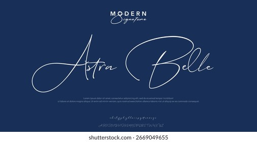 Signature Font Calligraphy Logotype Script Brush Tipo de fuente Letras de fuentes escritas a mano