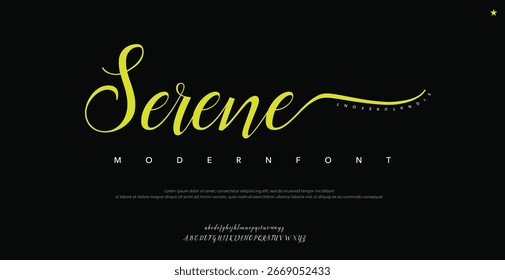 firma Caligrafía de fuentes Logotipo Script Pincel Tipo de fuente Letras de fuentes escritas a mano