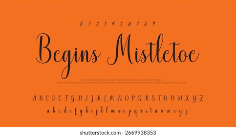 Signature Font Calligraphy Logotype Script Tipo de fuente Letras de fuentes escritas a mano