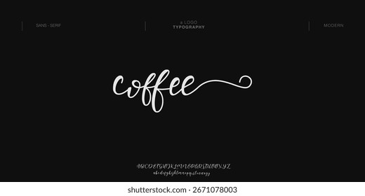 firma Caligrafía de fuentes Logotipo Script Pincel Tipo de fuente Letras de fuentes escritas a mano