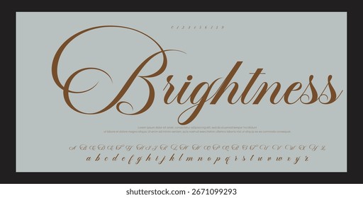 signature Font Calligraphy Logotype Script Brush Font Type Font lettering handwritten