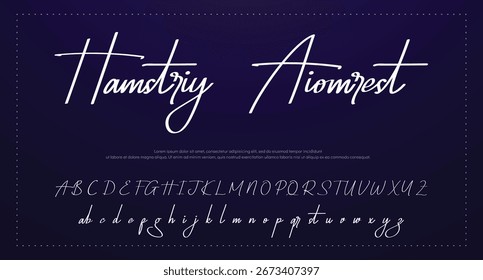 Signature Font Calligraphy Logotype Script Font Type Font lettering handwritten