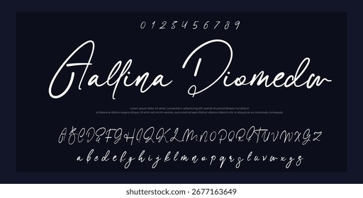 Signature Font Calligraphy Logotype Script Font Type Font lettering handwritten