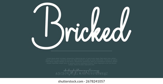 firma Caligrafía de fuentes Logotipo Script Pincel Tipo de fuente Letras de fuentes escritas a mano