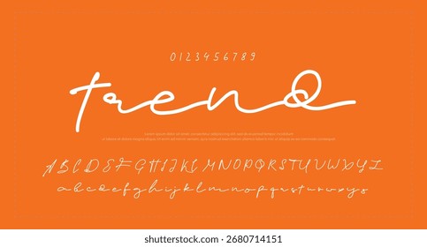 firma Caligrafía de fuentes Logotipo Script Pincel Tipo de fuente Letras de fuentes escritas a mano