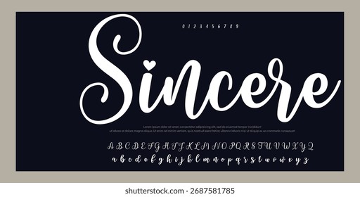 Signature Font Calligraphy Logotype Script Brush Font Type Font lettering handwritten