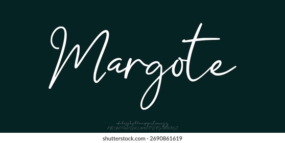 signature Font Calligraphy Logotype Script Brush Font Type Font lettering handwritten