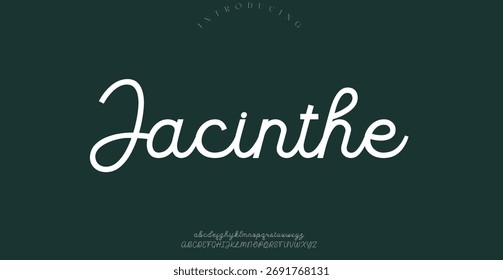 assinatura Fonte Caligrafia Tipo de Logotipo Script Pincel Tipo de Fonte Letras de fonte manuscritas