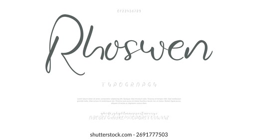 Signature Font Calligraphy Logotype Script Font Type Font lettering handwritten.