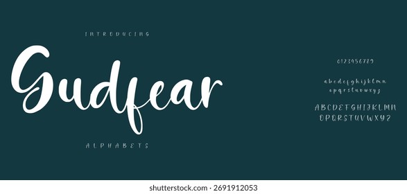signature Font Calligraphy Logotype Script Brush Font Type Font lettering handwritten. vector illustration
