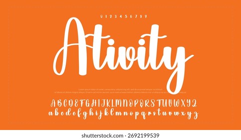 Signature Font Calligraphy Logotype Script Brush Font Type Font lettering handwritten