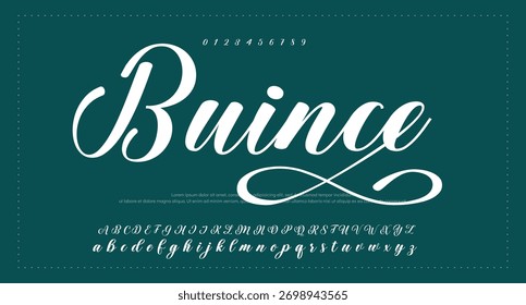 signature Font Calligraphy Logotype Script Brush Font Type Font lettering handwritten 