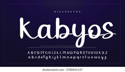 signature Font Calligraphy Logotype Script Brush Font Type Font lettering handwritten