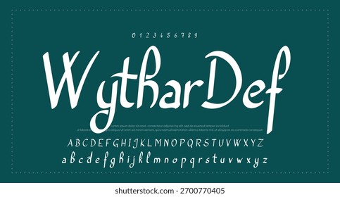 signature Font Calligraphy Logotype Script Brush Font Type Font lettering handwritten