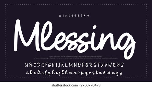 Signature Font Kalligrafie Logotyp Skript Pinsel Schriftart Schriftart Schriftart handschriftlich