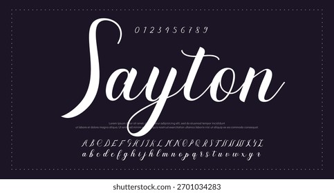 Signature Font Calligraphy Logotype Script Brush Font Type Font lettering handwritten