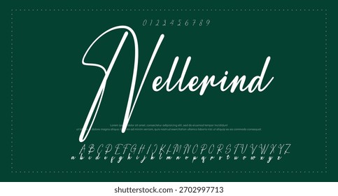 Signatur Schriftart Kalligrafie Logotyp Skript Pinsel Schriftart Schriftart Schriftart handschriftlich