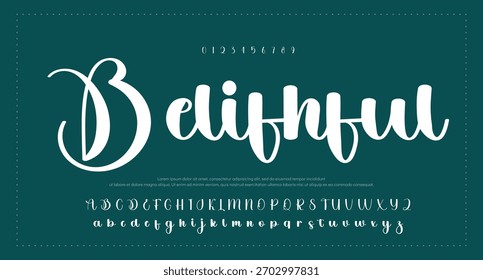 Signature Font Calligraphy Logotype Script Tipo de fuente Letras de fuentes escritas a mano