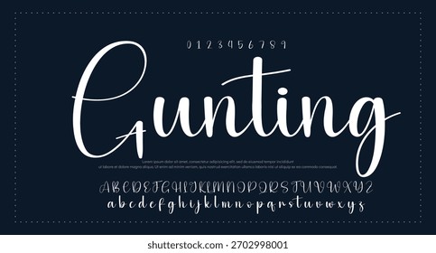 firma Caligrafía de fuentes Logotipo Script Pincel Tipo de fuente Letras de fuentes escritas a mano