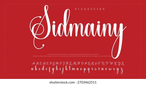 Signature Font Calligraphy Logotype Script Brush Tipo de fuente Letras de fuentes escritas a mano