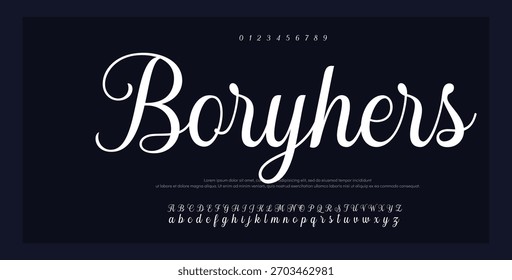 Signature Font Calligraphy Logotype Script Brush Tipo de fuente Letras de fuentes escritas a mano