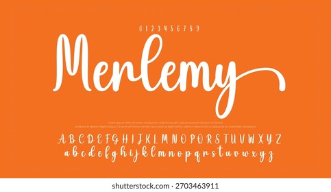 Signature Font Calligraphy Logotype Script Brush Tipo de fuente Letras de fuentes escritas a mano