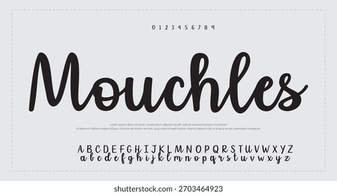 Signature Font Calligraphy Logotype Script Brush Font Type Font lettering handwritten