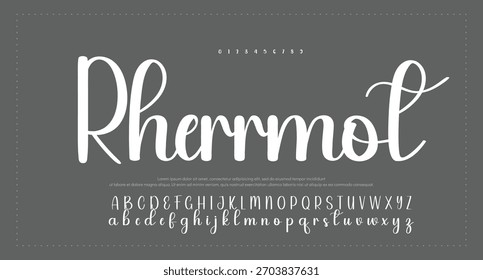 Signature Font Calligraphy Logotype Script Brush Tipo de fuente Letras de fuentes escritas a mano