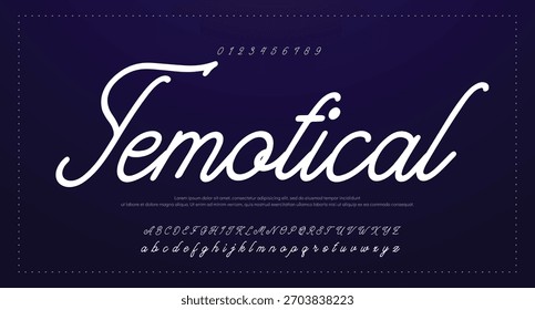 Signature Font Calligraphy Logotype Script Brush Tipo de fuente Letras de fuentes escritas a mano