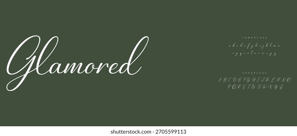 Signature Font Calligraphy Logotype Script Brush Tipo de fuente Letras de fuentes escritas a mano
